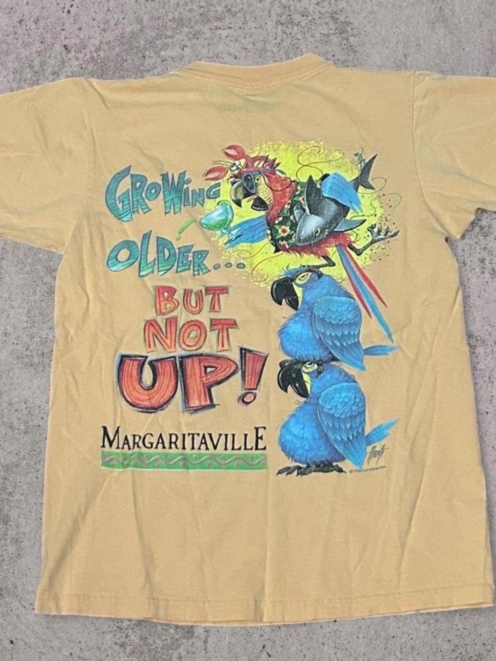 Vintage 90s Margaritaville Growing Older Graphic Tee